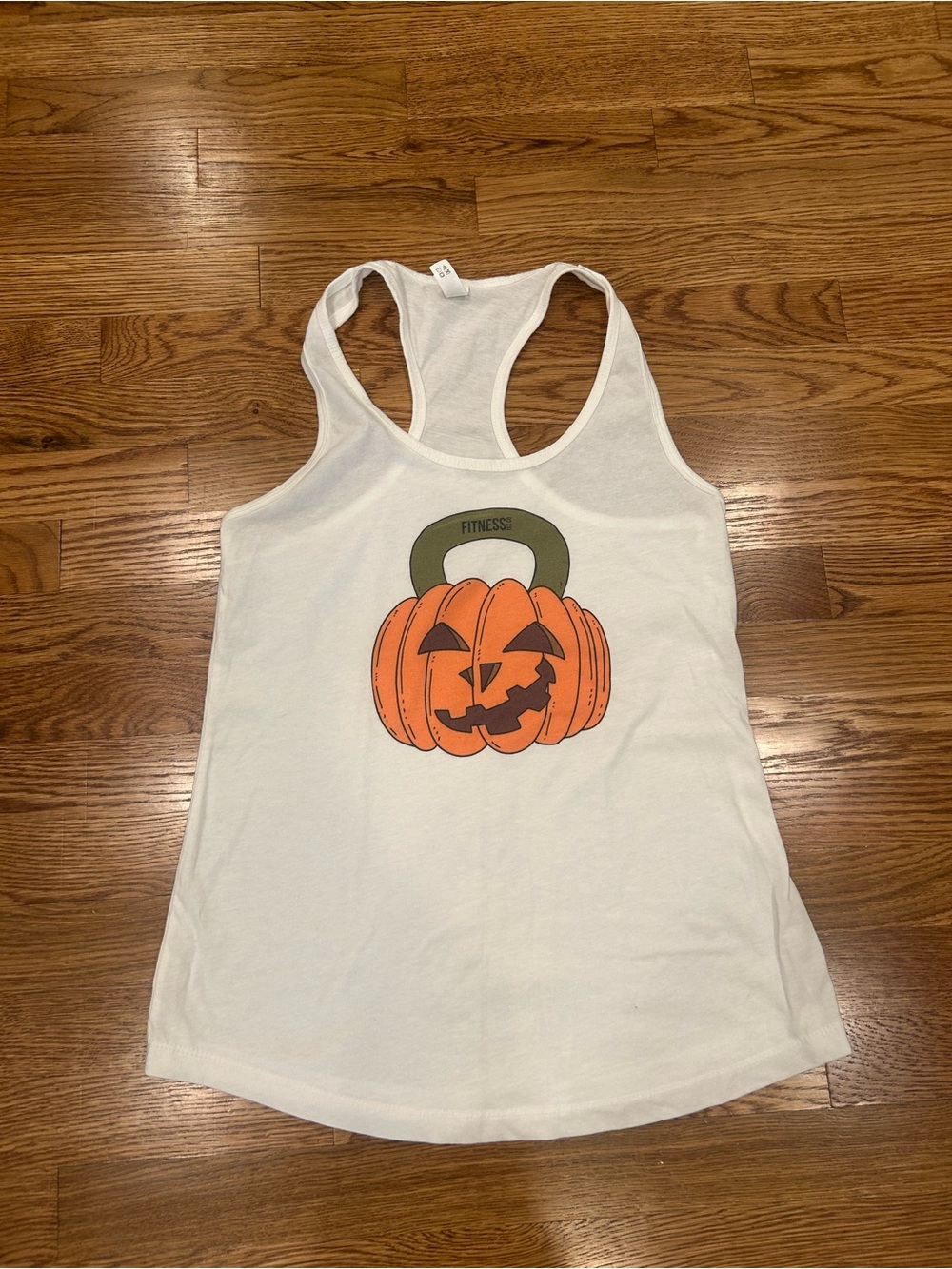 Jack-o'-lantern Kettlebell tank